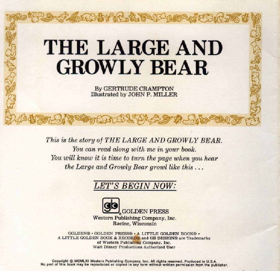 The Large and Growly Bear (02),绘本,绘本故事,绘本阅读,故事书,童书,图画书,课外阅读